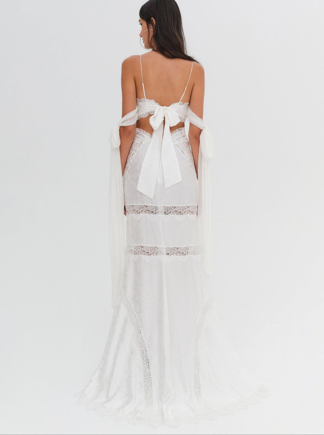 Rita Lace Gown — Ivory