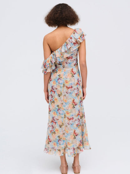 Delphine Midi Dress — Blue