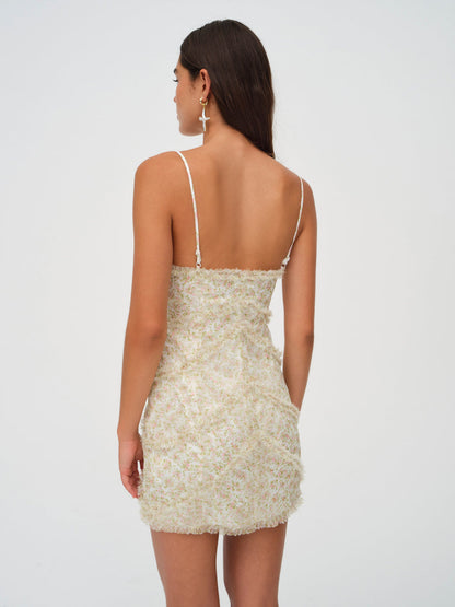 Chania Mini Dress — Yellow