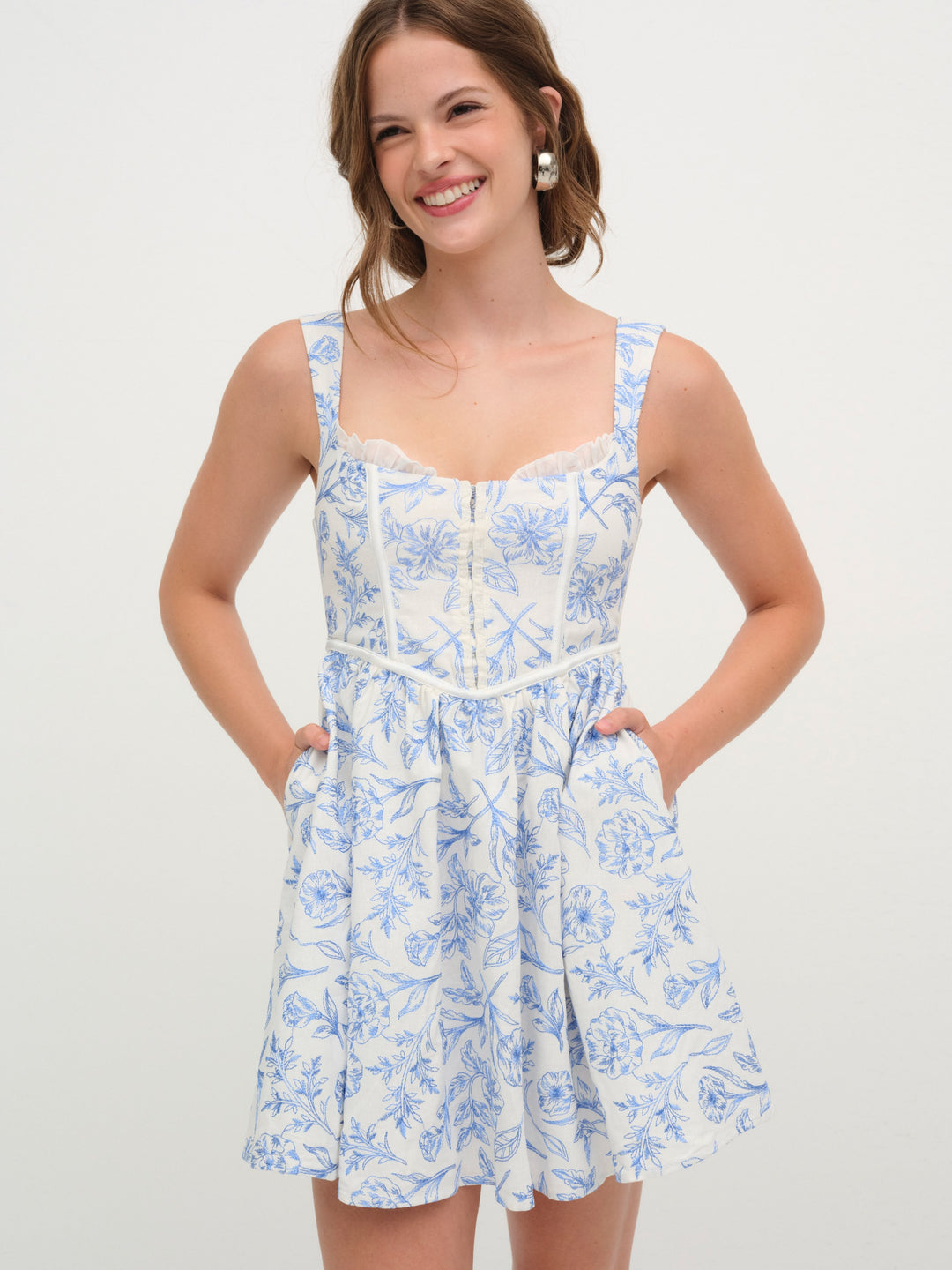 Maisie Mini Dress — Blue