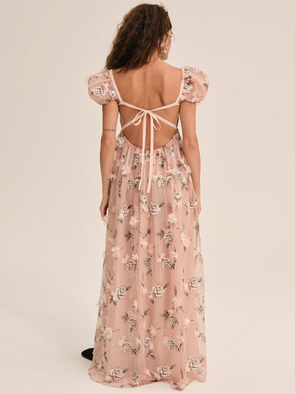 Blushing Rose Maxi Dress — Blush
