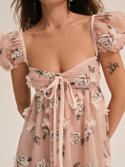 Blushing Rose Maxi Dress — Blush
