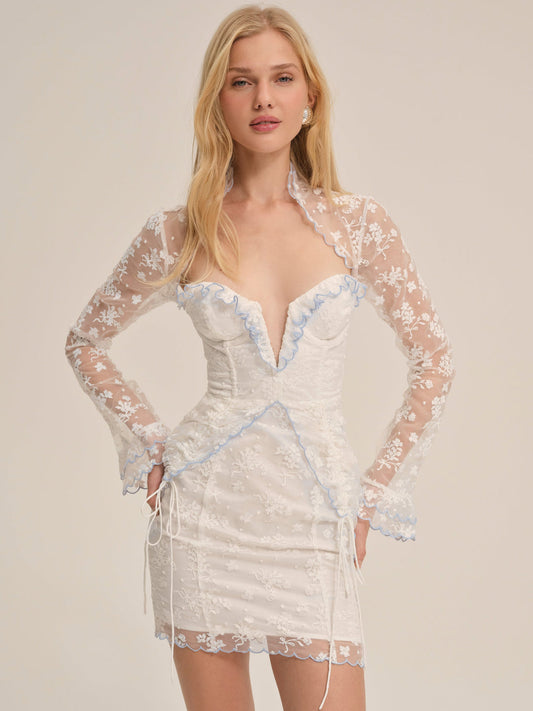 Bluebell Mini Dress — White