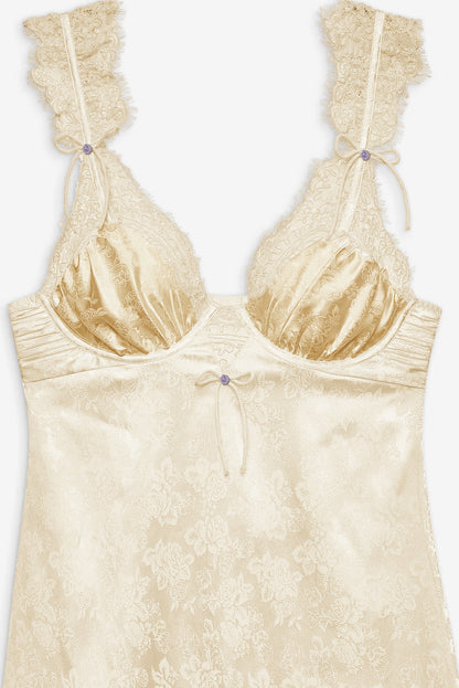Victoria Slip Dress — Cream