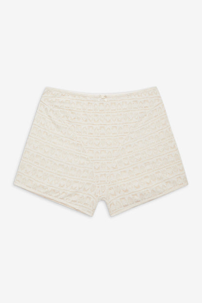 Reba Sleep Boyshort — White