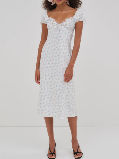 Sweet Escape Midi Slip Dress — White