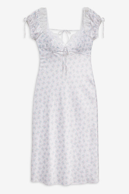 Sweet Escape Midi Slip Dress — White