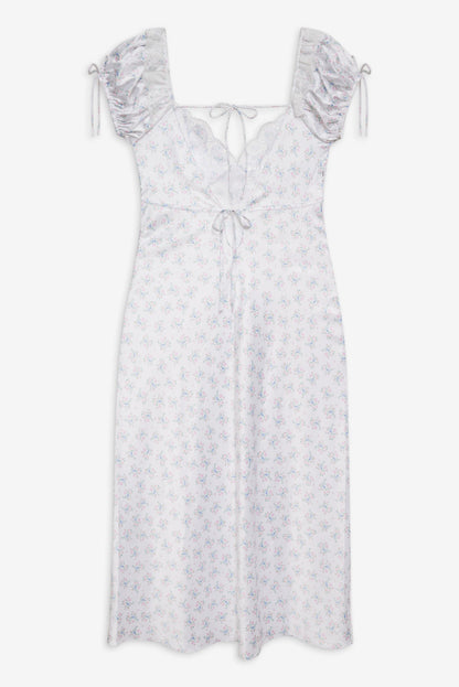 Sweet Escape Midi Slip Dress — White