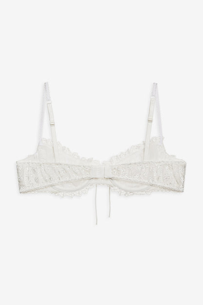 Layer Cake Chiffon Underwire Bra — White