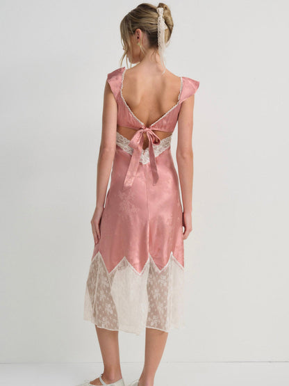 Juliet Midi Slip Dress — Terracotta