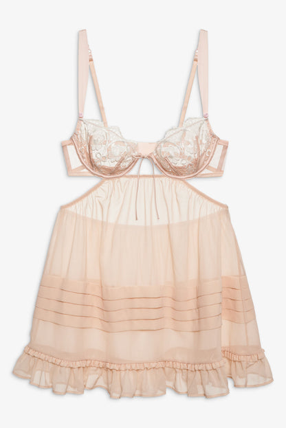Tea Cake Lace Slip Dress — White