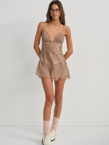 Holly Slip Dress — Chocolate