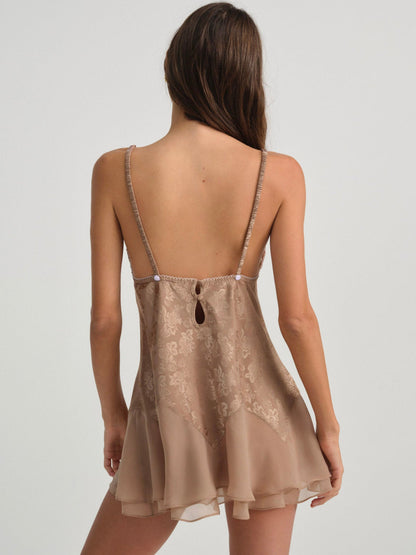 Holly Slip Dress — Chocolate