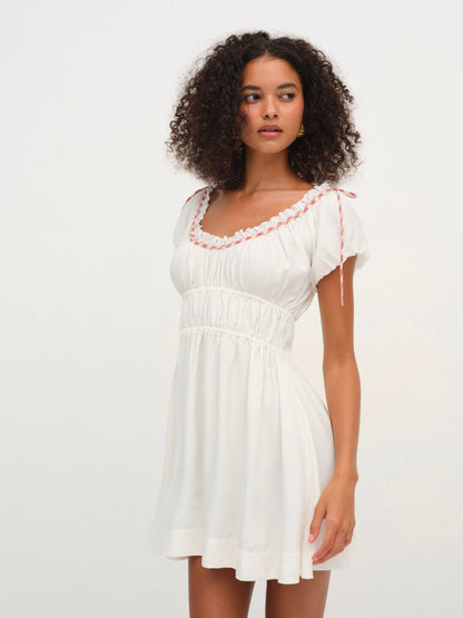 Georgia Corset Slip Dress — Red