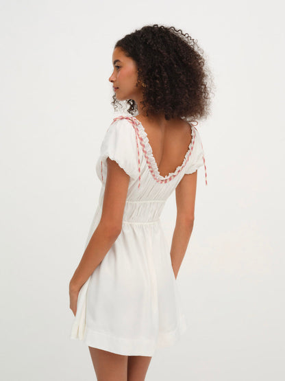 Georgia Corset Slip Dress — Red