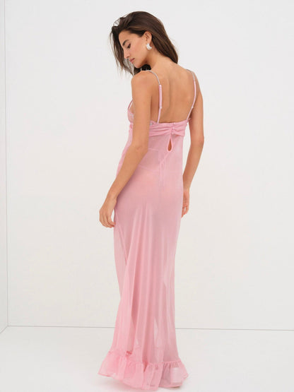 Kristi Maxi Slip Dress — Mauve