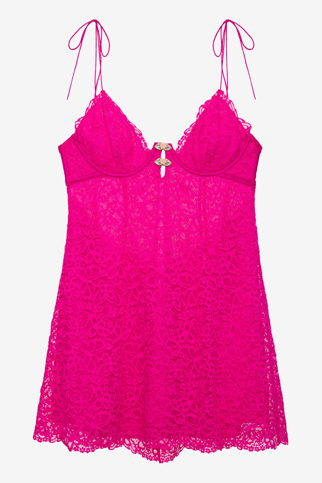 Creamsicle Lace Slip Dress — Pink