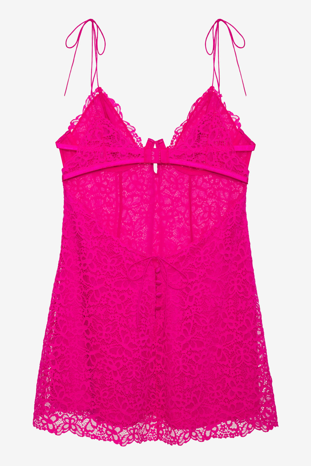 Creamsicle Lace Slip Dress — Pink