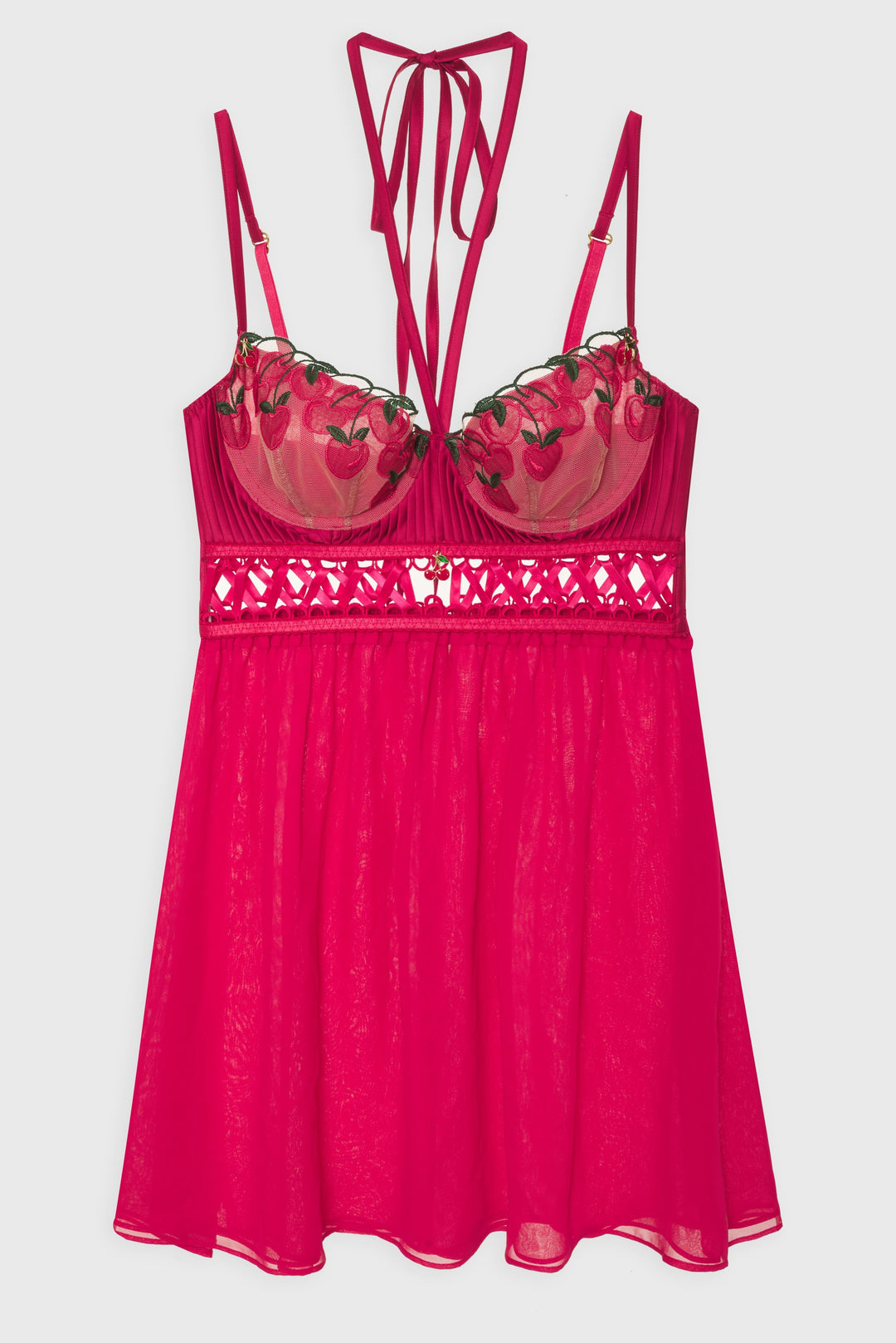 Cherie Slip Dress — Red