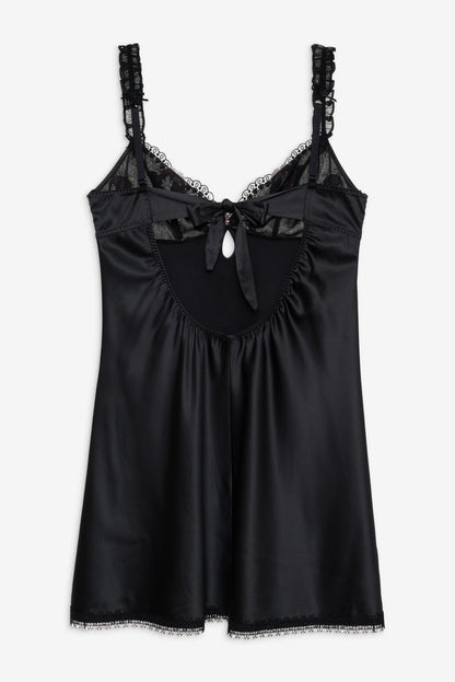 Love Garden Slip Dress — Black