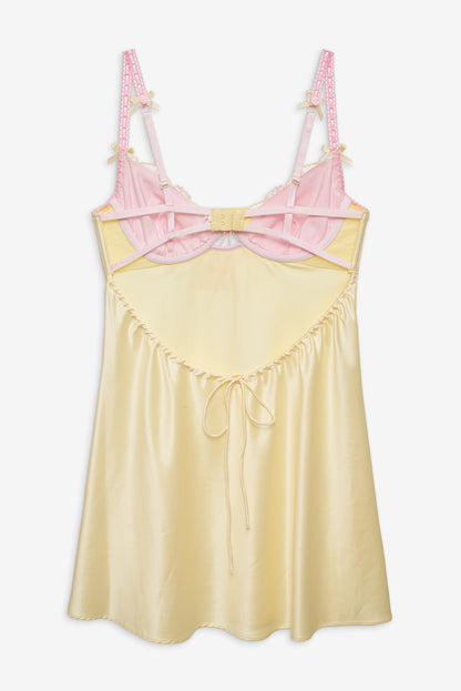 Sunny Bouquet Slip Dress — Multi Yellow