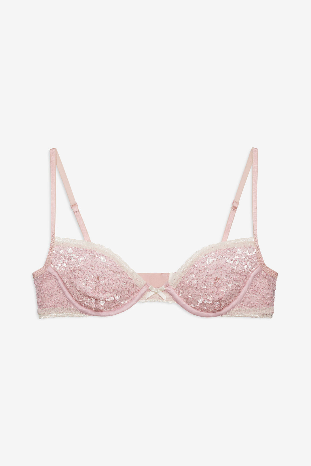 Pamela Stretch Lace Underwire Bra — Pink