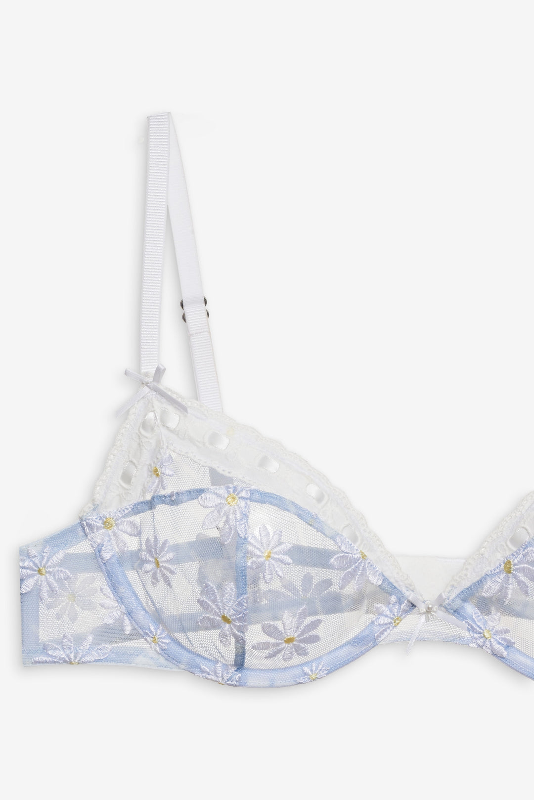 Dee Dee Daisy Underwire Bra — Blue