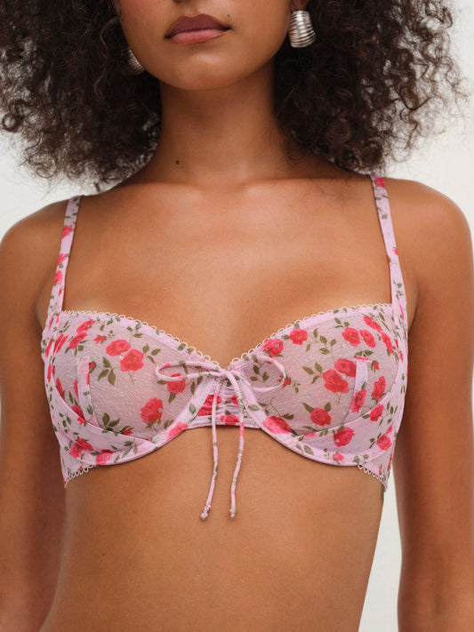 Lottie Underwire Bra — Pink