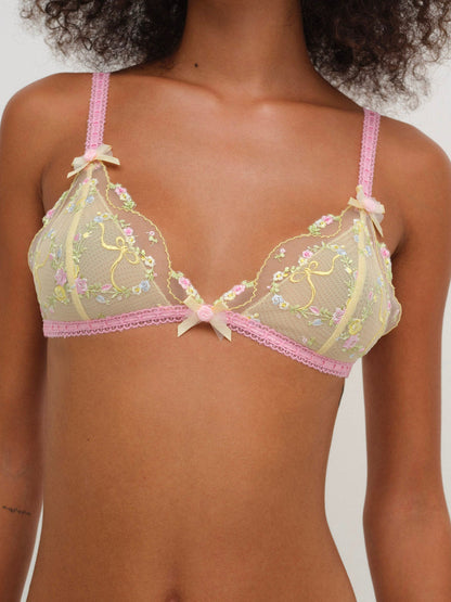 Sunny Bouquet Bralette — Multi Yellow