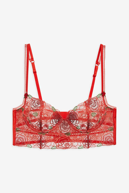 Gene Underwire Bra — Red