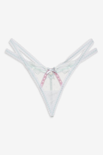 Billie Bow Thong Panty — Mint