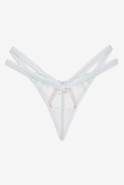 Billie Bow Thong Panty — Mint