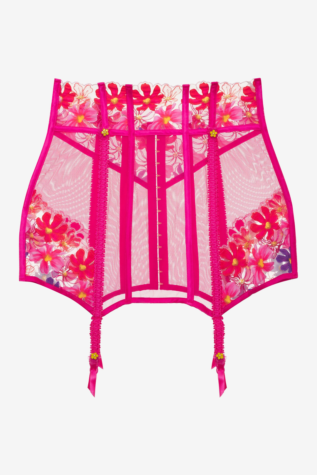 Anemone Floral Garter Skirt — Pink