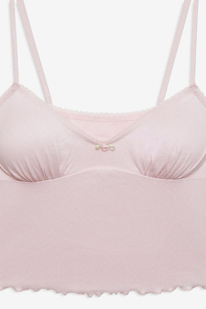 Elliana Sleep Top — Dusty Pink