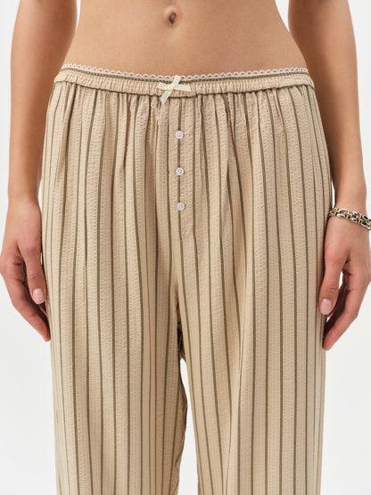 Mindy Wide Leg Pant — Brown