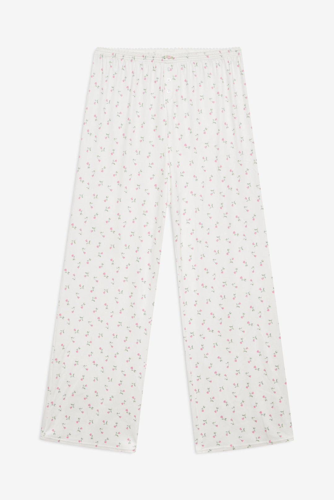 Elliana Wide Leg Pant — White