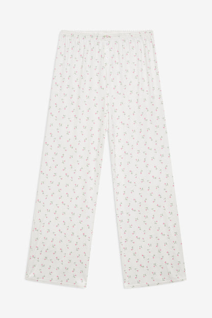 Elliana Wide Leg Pant — White