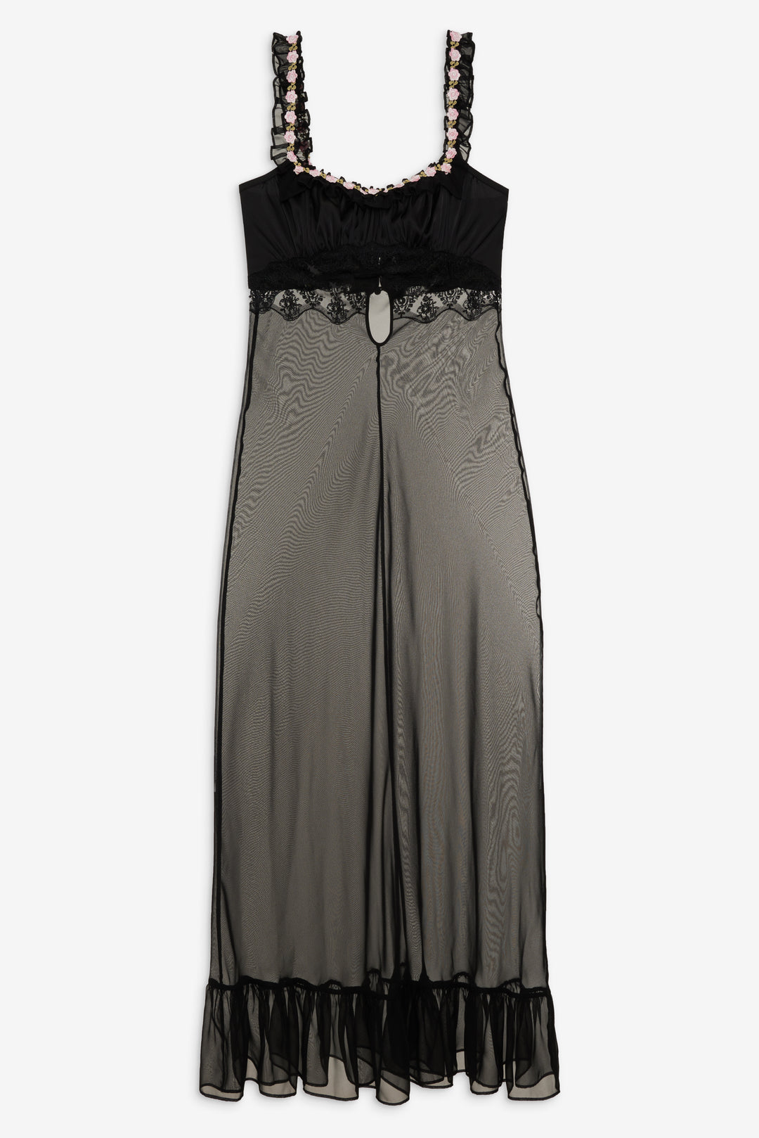 Gertrude Maxi Slip Dress — Black