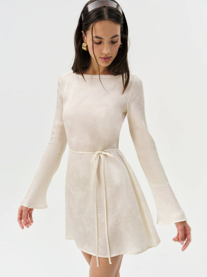 Madalie Mini Dress — Cream