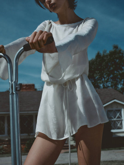 Madalie Mini Dress — Cream