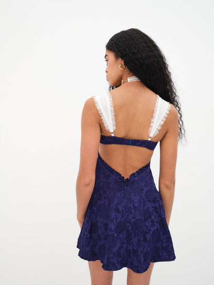 Holland Mini Dress — Blue
