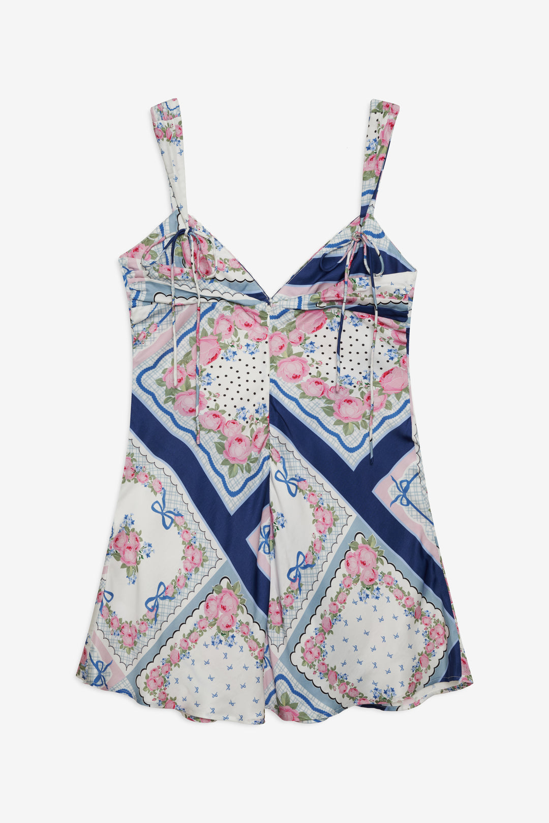 Summer Scarf Mini Dress — Blue
