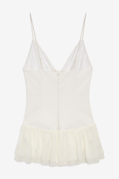 Josie Micro Mini Dress — Cream