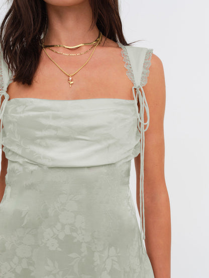 Holland Mini Dress — Green