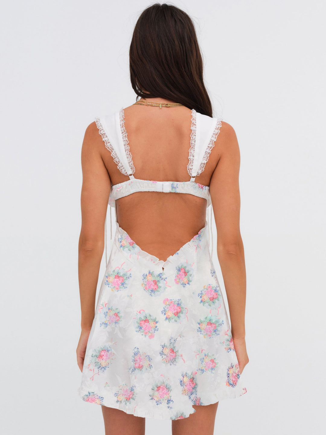 Holland Mini Dress — Doily Bouquet