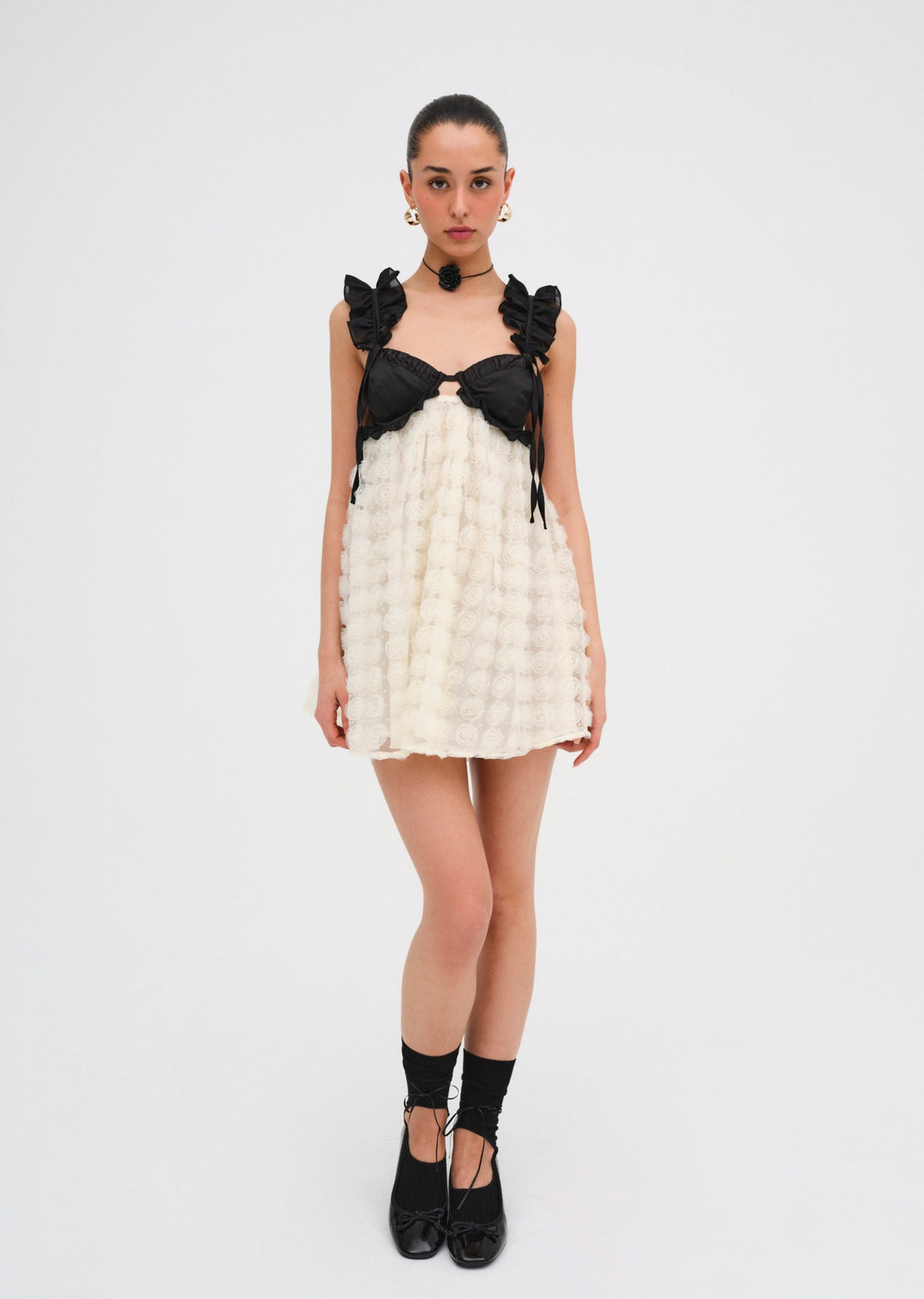 Poppy Mini Dress — Ivory