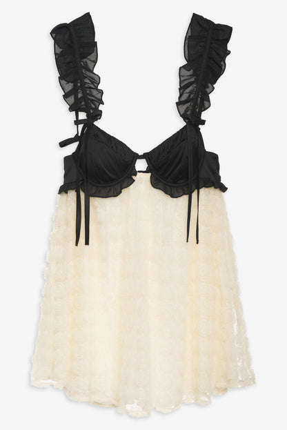 Poppy Mini Dress — Ivory