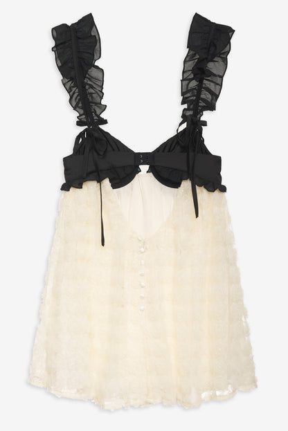 Poppy Mini Dress — Ivory