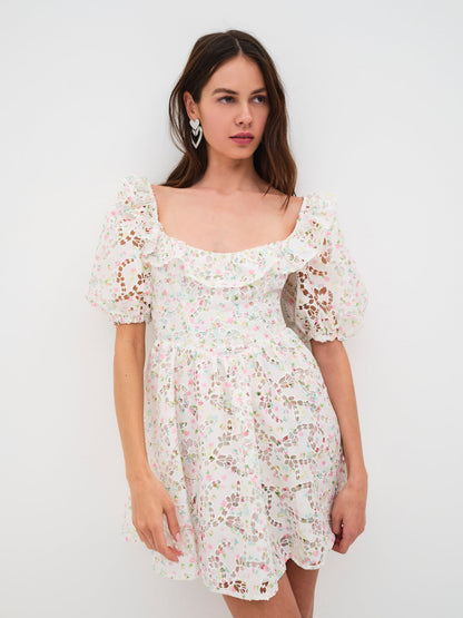 Magnolia Mini Dress — White