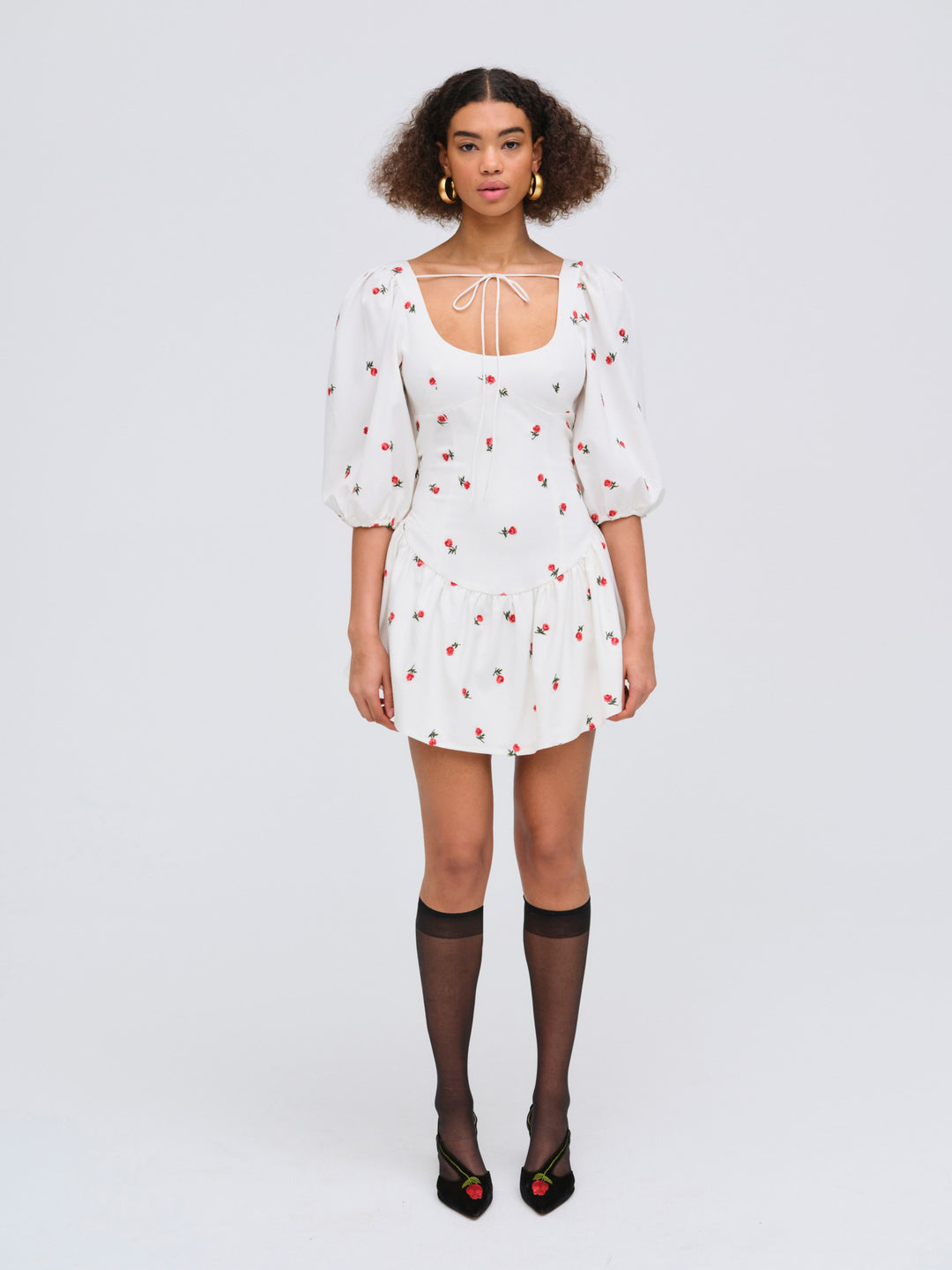 Talia Mini Dress — Cream